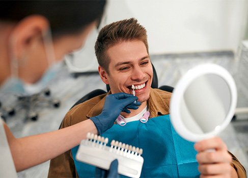 Veneers patient getting treatment